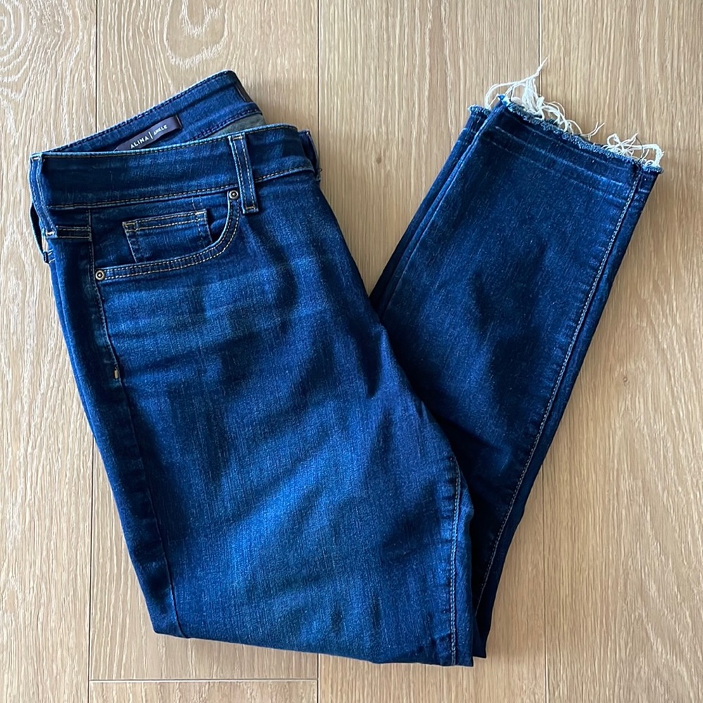NYDJ Los Angeles Alina Raw Hem Ankle Jeans ~ Sz 12